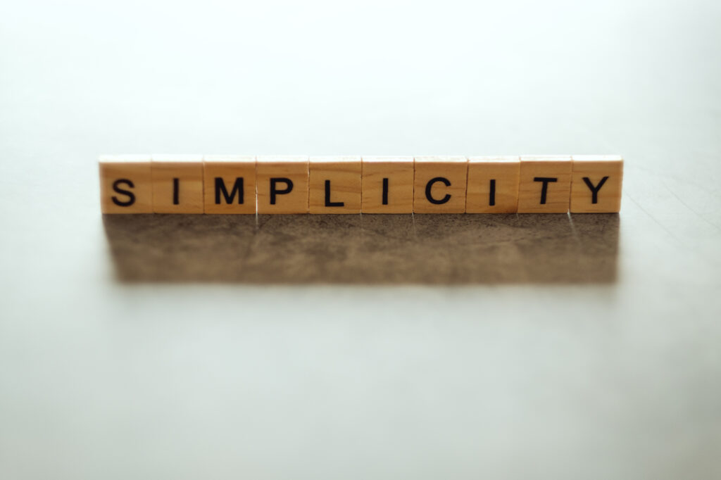 Einfachheit ist der Schlüssel zum Erfolg